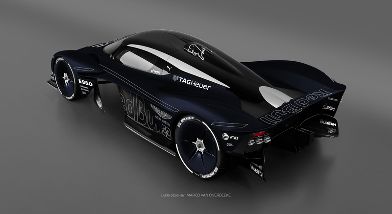 Illustration for article titled The Aston Martin Valkyrie Looks Especially Good In Classic Racing Liveries